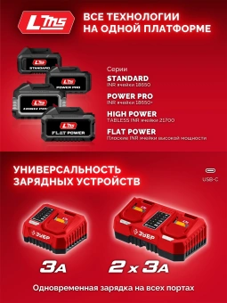Батарея аккумуляторная Зубр АКБ-20-2 20В 4Ач Li-Ion (АКБ-20-4) - купить недорого с доставкой в интернет-магазине