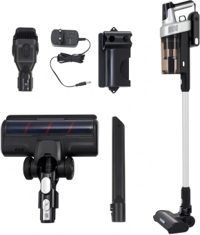 Пылесос Vitek VT-CLS01LIGHT 450Вт темно-серый/серебристый - купить недорого с доставкой в интернет-магазине