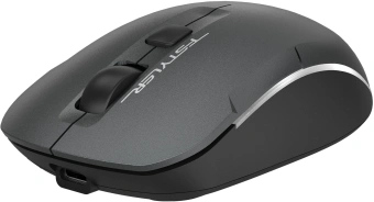 Мышь A4Tech Fstyler FB26CS Air2 серый/черный оптическая 2000dpi silent беспров. BT/Radio USB для ноутбука 4but (FB26CS AIR2 SMOKY GREY) - купить недорого с доставкой в интернет-магазине