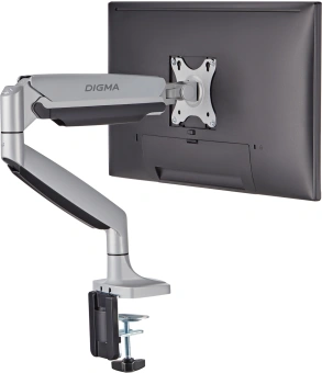 Кронштейн для мониторов ЖК Digma D-MM301 серый 17"-45" макс.15кг крепление к столешнице поворот и наклон - купить недорого с доставкой в интернет-магазине