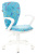 Кресло детское Бюрократ KD-W10AXSN голубой Sticks 06 крестов. пластик пластик белый - купить недорого с доставкой в интернет-магазине