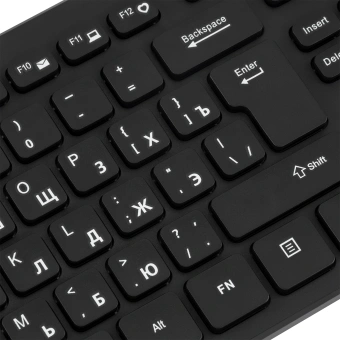 Клавиатура Оклик K733 черный USB slim Multimedia - купить недорого с доставкой в интернет-магазине
