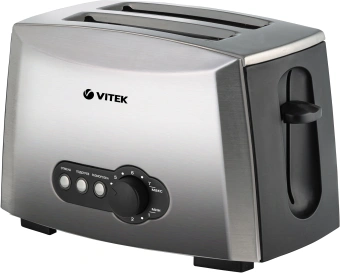 Тостер Vitek VT-7162 945Вт серый - купить недорого с доставкой в интернет-магазине