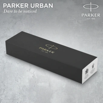 Ручка перьев. Parker Urban Core F309 (1931593) Muted Black GT F сталь нержавеющая подар.кор. - купить недорого с доставкой в интернет-магазине