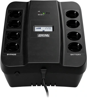 Источник бесперебойного питания Powercom Spider SPD1100EU 605Вт 1100ВА черный - купить недорого с доставкой в интернет-магазине