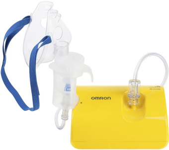 Ингалятор Omron NE-C24 Kids (NE-C801S-KDRU) компрессорный стационарный желтый - купить недорого с доставкой в интернет-магазине