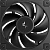 Вентилятор для корпуса Deepcool FD12 120х120x25 черный 4-pin 27.6дБ (R-FD12-BKNPN1-G) Ret