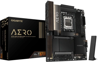 Материнская плата Gigabyte X870E AERO X3D DARK WOOD Socket AM5 AMD X870E 4xDDR5 ATX AC`97 8ch(7.1) 2x5Gg RAID+HDMI - купить недорого с доставкой в интернет-магазине