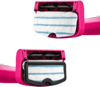 Швабра паровая Kitfort КТ-3940 1500Вт розовый/черный - купить недорого с доставкой в интернет-магазине