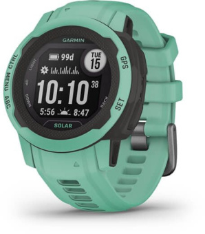Смарт-часы Garmin Instinct 2S Solar Tactical 20мм 1.3" AMOLED корп.черный/мятный рем.мятный (010-02564-02) - купить недорого с доставкой в интернет-магазине