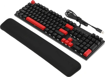 Клавиатура A4Tech Bloody S515R механическая черный USB for gamer LED (подставка для запястий) (S515R FIRE BLACK) - купить недорого с доставкой в интернет-магазине