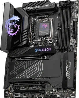 Материнская плата MSI MPG Z890 CARBON WIFI Soc-1851 Intel Z890 4xDDR5 ATX AC`97 8ch(7.1) 5Gigabit RAID+HDMI - купить недорого с доставкой в интернет-магазине