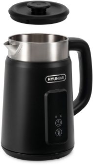 Чайник электрический Hyundai HYK-S3505 1.5л. 2200Вт черный корпус: металл/пластик - купить недорого с доставкой в интернет-магазине