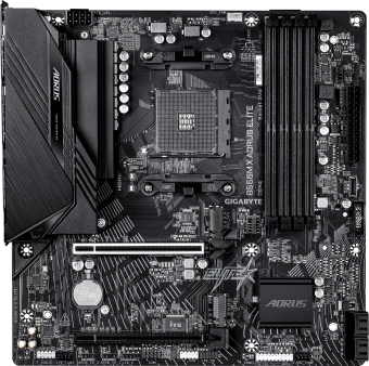 Материнская плата Gigabyte B550M X A ELITE Soc-AM4 AMD B550 4xDDR4 mATX AC`97 8ch(7.1) 2.5Gg RAID+HDMI+DP - купить недорого с доставкой в интернет-магазине