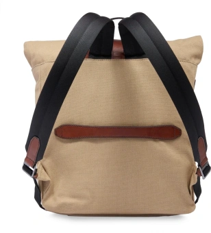 Рюкзак The Bridge Guido 061925FU/F7 роллтоп песочный/коричневый хлопок/натур.кожа - купить недорого с доставкой в интернет-магазине