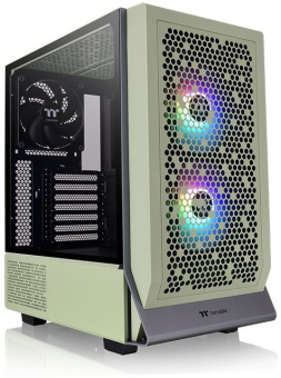 Корпус Thermaltake Ceres 300 TG ARGB Matcha зеленый без БП ATX 7x140mm 5x180mm 2xUSB3.0 audio bott PSU - купить недорого с доставкой в интернет-магазине