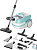 Пылесос моющий Bosch BWD420HYG 2000Вт бирюзовый/белый