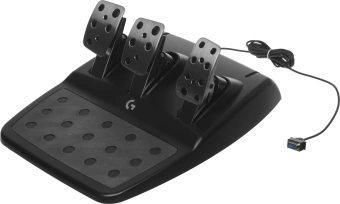 Руль Logitech G923 10кноп. (с педалями) черный - купить недорого с доставкой в интернет-магазине