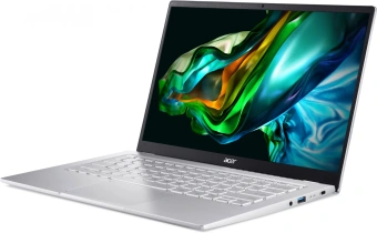 Ноутбук Acer Swift Go 14 SFG14-41-R466 Ryzen 5 7530U 8Gb SSD512Gb AMD Radeon 14" IPS FHD (1920x1080) Windows 11 Home silver WiFi BT Cam (NX.KG3CD.001) - купить недорого с доставкой в интернет-магазине
