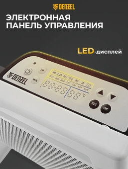 Конвектор Denzel HybridX-1500 1500Вт белый - купить недорого с доставкой в интернет-магазине