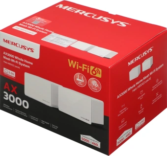 Бесшовный Mesh роутер Mercusys Halo H85X (HALO H85X(2-PACK)) AX3000 10/100/1000/2500BASE-T белый (упак.:2шт) - купить недорого с доставкой в интернет-магазине