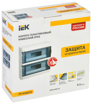 Щит распределительный IEK MKP72-N3-24-55 КМПн-24 IP55 для установки модульных устройств навесной 306мм 108мм 328мм 660B 24мод. пластик IP55 белый (упак.:1шт) - купить недорого с доставкой в интернет-магазине