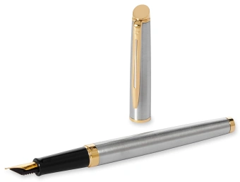 Ручка перьев. Waterman Hemisphere (S0920310) Steel GT F сталь нержавеющая/позолота подар.кор. - купить недорого с доставкой в интернет-магазине