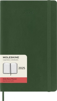 Ежедневник Moleskine CLASSIC SOFT Large 130х210мм датир. 400стр. линейка мягкая обложка зеленый - купить недорого с доставкой в интернет-магазине