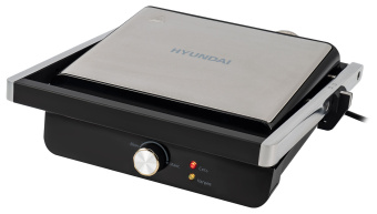 Электрогриль Hyundai HYG-1043 1800Вт черный/черный - купить недорого с доставкой в интернет-магазине