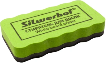 Стиратель Silwerhof Daily для досок фетр 10.7x5.7x2см зеленый магнитный - купить недорого с доставкой в интернет-магазине
