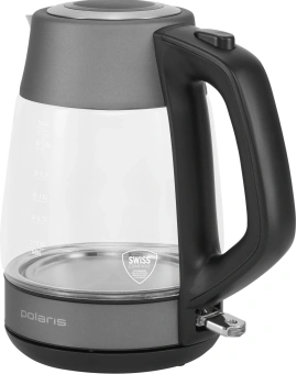 Чайник электрический Polaris PWK 1760CGL 1.7л. 2150Вт серый/черный корпус: стекло/металл - купить недорого с доставкой в интернет-магазине