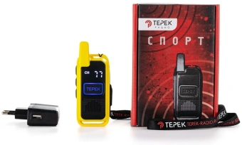 Рация Терек Спорт 199кан. до 3км сигн.Аналоговый желтый (СПОРТ ЖЕЛТЫЙ) - купить недорого с доставкой в интернет-магазине