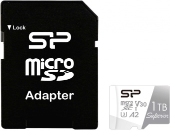 Флеш карта microSDXC 1Tb Class10 Silicon Power SP001TBSTXDA2V20SP Superior + adapter - купить недорого с доставкой в интернет-магазине