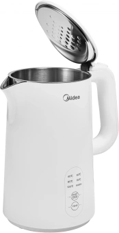 Чайник электрический Midea MK-8017 1.5л. 2200Вт белый корпус: пластик - купить недорого с доставкой в интернет-магазине