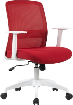 Кресло Cactus CS-WMC333-RD темно-красный сиденье темно-красный сетка/ткань низк.спин. крестов. пластик пластик белый - купить недорого с доставкой в интернет-магазине