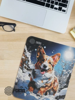 Коврик для мыши Cactus Corgi рисунок 300x250x3мм (CS-MPC-D13M) - купить недорого с доставкой в интернет-магазине