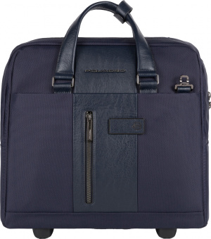 Сумка дорожная Piquadro BRIEF2 (BV4729BR2/BLU) 40x36x16см 24л. 2.468кг. нейлон/натур.кожа темно-синий - купить недорого с доставкой в интернет-магазине