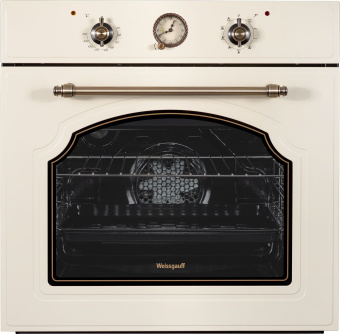 Духовой шкаф Электрический Weissgauff EOA 69 OW бежевый - купить недорого с доставкой в интернет-магазине