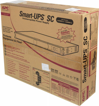Источник бесперебойного питания APC Smart-UPS SC SC450RMI1U 280Вт 450ВА черный - купить недорого с доставкой в интернет-магазине