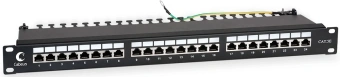 Патч-панель Cabeus PL-24-CAT.5E-SH-DUAL 19" 1U 24xRJ45 кат.5E FTP - купить недорого с доставкой в интернет-магазине