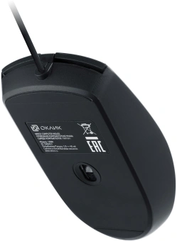 Мышь Оклик 100M черный оптическая 1600dpi USB для ноутбука 4but (1909417) - купить недорого с доставкой в интернет-магазине