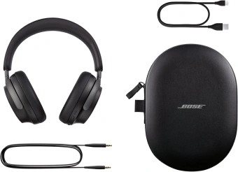 Гарнитура накладные Bose QuietComfort Ultra 1.2м черный беспроводные bluetooth оголовье (880066-0100) - купить недорого с доставкой в интернет-магазине