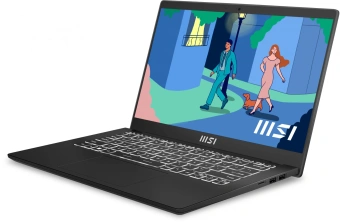 Ноутбук MSI Modern 14 C7M-048US Ryzen 7 7730U 16Gb SSD512Gb AMD Radeon Graphics 14" IPS FHD (1920x1080) Windows 11 Home Multi Language black WiFi BT Cam (9S7-14JK12-048) - купить недорого с доставкой в интернет-магазине