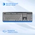 Клавиатура Оклик 480M черный/серый USB slim Multimedia (1067199) - купить недорого с доставкой в интернет-магазине