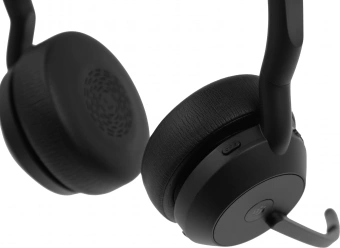 Наушники с микрофоном Jabra Evolve2 55, Link380c MS Stereo черный накладные BT оголовье (25599-999-899) - купить недорого с доставкой в интернет-магазине