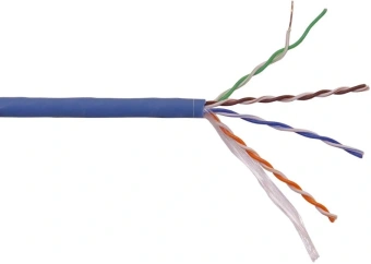 Кабель информационный Lanmaster LAN-5EUTP-HFLT-BL кат.5E UTP 4 пары 24AWG LSZH внутренний 305м синий - купить недорого с доставкой в интернет-магазине