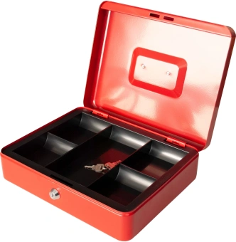 Ящик для денег Silwerhof Daily 90x300x240 красный сталь 1.66кг - купить недорого с доставкой в интернет-магазине