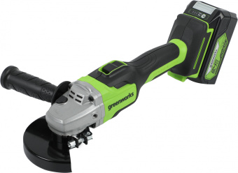 Углошлифовальная машина Greenworks GD24AGK4 10500об/мин рез.шпин.:M14 d=125мм (3200207UB) - купить недорого с доставкой в интернет-магазине