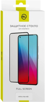 Защитное стекло для экрана Redline черный для Infinix Hot 40i 2.5D 1шт. (УТ000038290) - купить недорого с доставкой в интернет-магазине