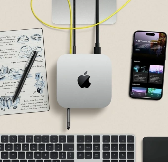 ПК Apple Mac mini A3238 M4 10 core (4.41) 16Gb SSD512Gb 10 core GPU macOS GbitEth WiFi BT серебристый (MU9E3LL/A) - купить недорого с доставкой в интернет-магазине